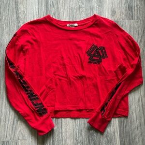 Forever 21 Vibrant Red Crop Top